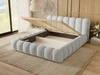 Polsterbett mit Bettkasten und Lattenrost 120x200 Averia Grau
