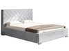 Polsterbett mit Bettkasten und Lattenrost 120x200 Tonale Hellgrau