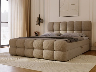 Boxspringbett mit Bettkasten 200x200 Modo Braun