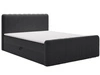 Boxspringbett mit Bettkasten 140x200 Osteno Schwarz