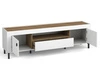 TV-Lowboard mit Schublade und Türen Messina Weiß
