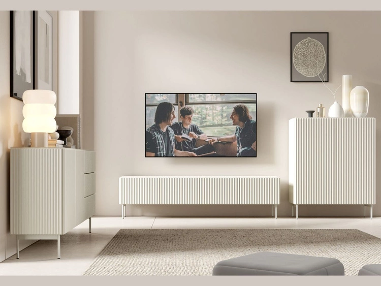 TV-Lowboard mit vier Türen Qualita Kaschmir