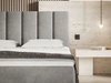 Boxspringbett mit Bettkasten 140x200 Cascada Grau