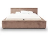 Polsterbett mit Bettkasten und Lattenrost 180x200 Lago Braun