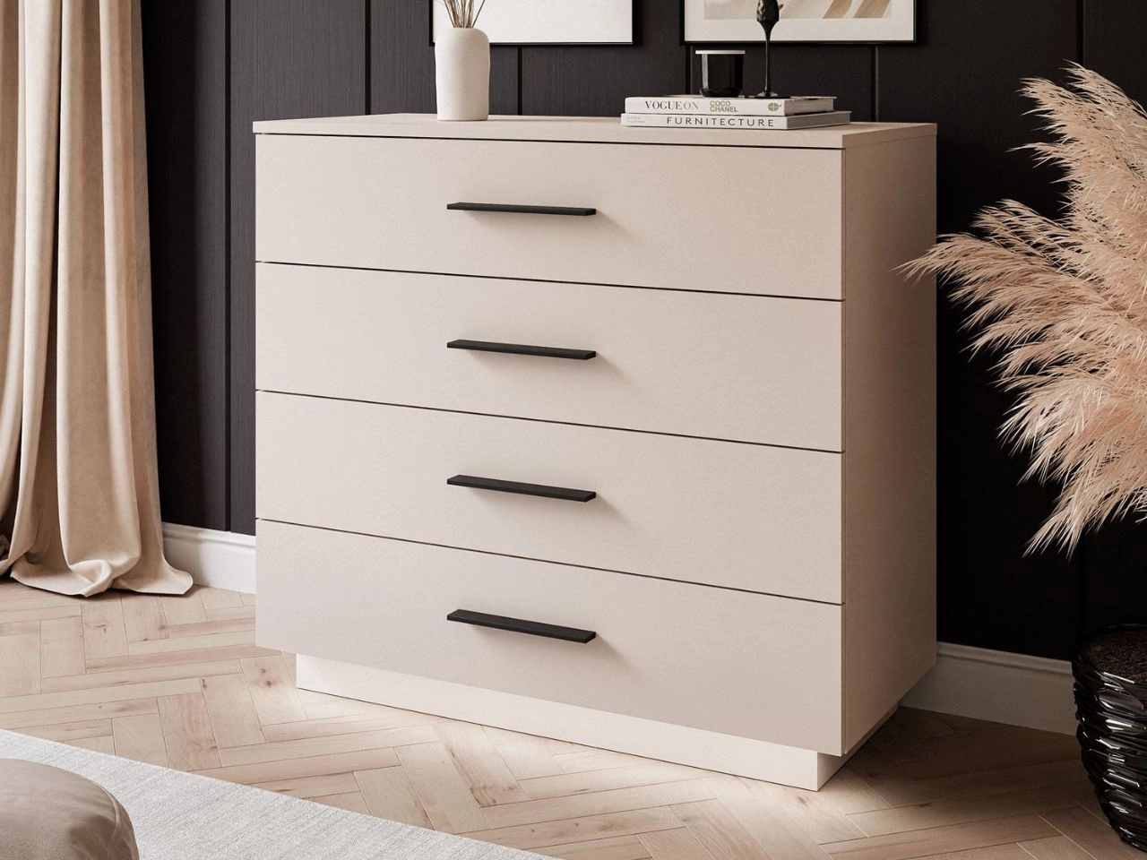 Kommode mit Schubladen und LED-Beleuchtung Nuveo Kaschmir