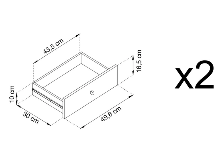 Kommode mit Türen sowie Schubladen mit Golden Metallbeinen 104 cm Amor Marineblau