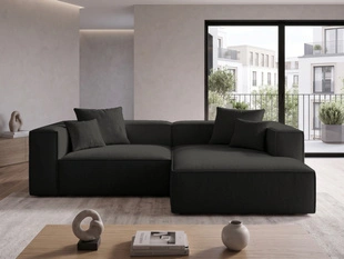 Ecksofa L Rechts Vellaro Schwarz