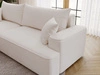 Ecksofa L-Form Links mit Schlaffunktion und Bettkasten California Creme