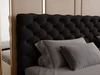 Boxspringbett mit Bettkasten 200x200 Bergamo Schwarz