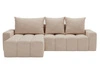 Ecksofa L-Form mit Schlaffunktion und Bettkasten Bresso Beige
