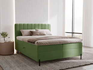 Boxspringbett mit Bettkasten 120x200 Primavera Grün