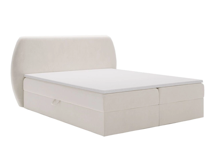 Boxspringbett mit Bettkasten 180x200 Bogota Creme