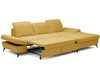 Ecksofa L-Form Rechts mit Schlaffunktion und Bettkasten Hannover Gelb