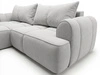 Ecksofa L-Form Links mit Schlaffunktion und Bettkasten Bonno Grau