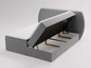 Boxspringbett mit Bettkasten 120x200 Bogota Dunkelgrau