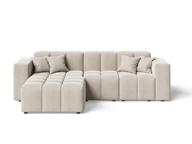 Ecksofa L-Form Links Moderne Ecksofa Loopo Beige