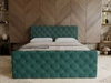 Boxspringbett mit Bettkasten 180x200 Lunaris Grün