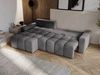 Ecksofa L-Form mit Schlaffunktion und Bettkasten Bresso Grau