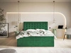 Boxspringbett mit Bettkasten 160x200 Denza Grün