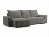 Ecksofa L-Form mit Schlaffunktion und Bettkasten Bresso Dunkelgrau