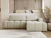 Ecksofa L-Form Rechts mit Schlaffunktion und Bettkasten Lana Beige