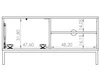 TV-Lowboard mit Türen 100 cm Soroko Weiß