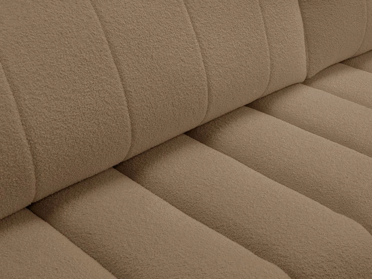 Ecksofa mit Schlaffunktion und Bettkasten Rechts Adoro Braun