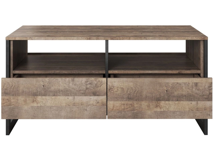 Couchtisch mit Schubladen Denis Dunkelbraun