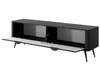 TV-Lowboard mit Türen 163 cm Latina Schwarz