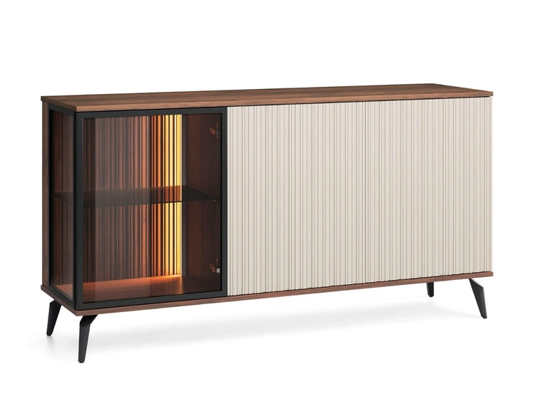 Türkommode 154 cm Vinni Dunkler Walnuss Cashmere