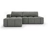 Ecksofa L-Form Links mit Schlaffunktion und Bettkasten Lana Grau