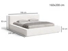 Polsterbett mit Bettkasten und Lattenrost 160x200 Mali Beige