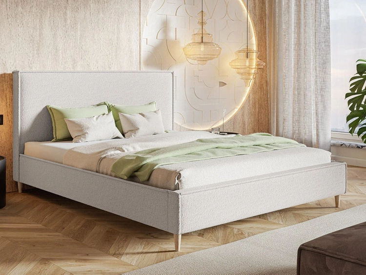 Polsterbett mit Lattenrost 120x200 Grenada Creme