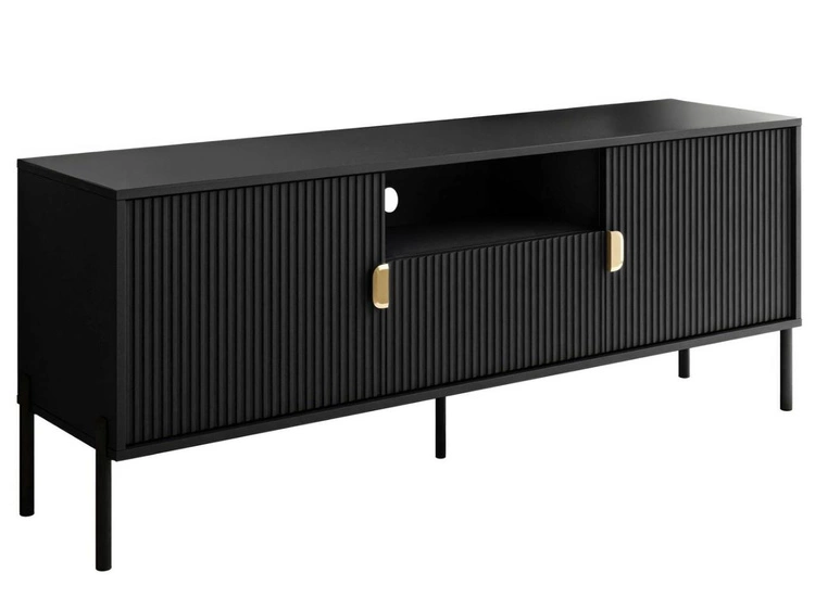 153 cm \ Mattschwarz \ Schwarz