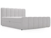 Boxspringbett mit Bettkasten 180x200 Bouclé-Stoff Cloud Grau