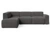 Ecksofa L-Form Links Eluno Dunkelgrau