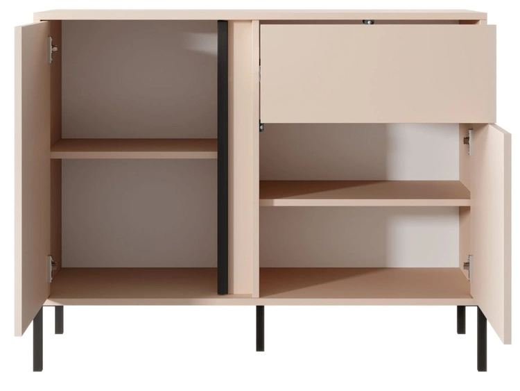 Kommode mit Türen und Schublade Dego Beige