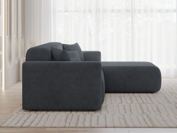 Ecksofa L-Form Rechts Nork Dunkelgrau