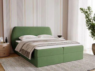 Boxspringbett mit Bettkasten 120x200 Bogota Grün