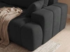 Ecksofa L-Form Links mit Schlaffunktion und Bettkasten Caleo Schwarz
