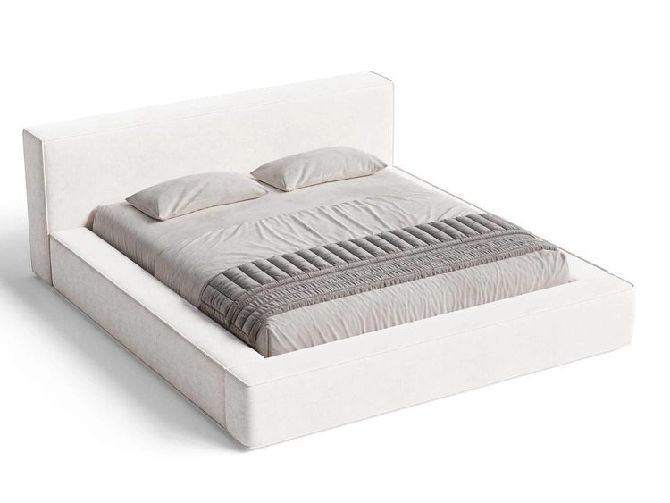 Polsterbett mit Bettkasten und Lattenrost 120x200 Mali Creme