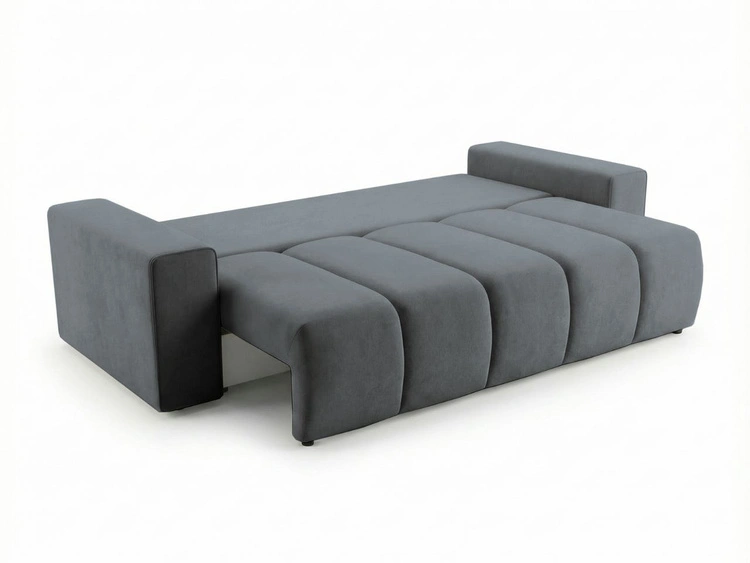 Schlafsofa mit Bettfunktion und Bettkasten Miro Dunkelgrau