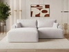 Ecksofa L-Form mit Schlaffunktion und Bettkasten Serene Links Grau