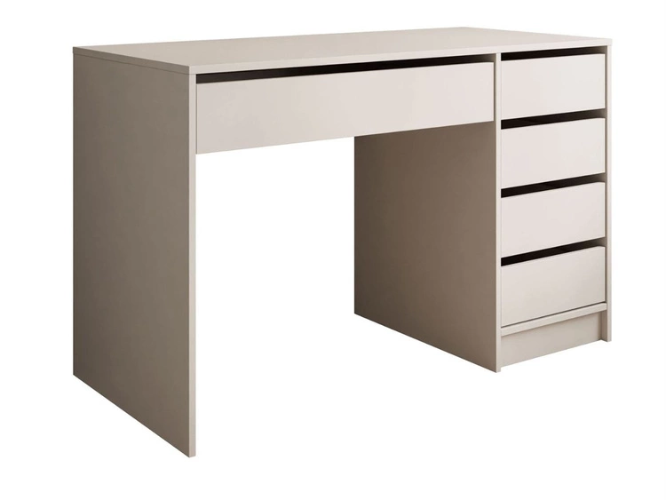 Schreibtisch mit fünf Schubladen Melo Kaschmir Matt