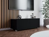 TV-Lowboard mit Türen 100 cm Kioto Schwarz matt