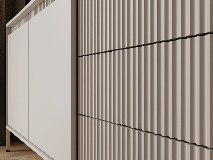 Kommode mit Türen und Schubladen 187 cm Sorano Beige