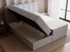 Boxspringbett mit Bettkasten 180x200 Maison Grau