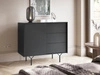 Kommode mit Türe und Schubladen Ravi Schwarz