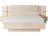 Holzbett mit Nachttischen 160x200 Dego Beige