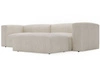 Ecksofa L-Form Rechts Moderne Cord Ecksofa Landi Beige
